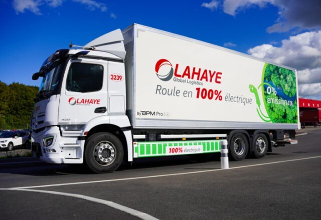 Lahaye Global Logistics déploie sa flotte de camions électriques